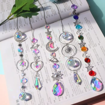 Crystal Wind Chimes Sun Catchers Κρεμαστό Κρεμαστό Φωτιστικό που πιάνει κόσμημα Ανεμοσκόπηση για τον κήπο του σπιτιού Διακόσμηση κήπου γάμου