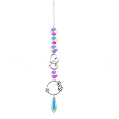 Crystal Wind Chimes Sun Catchers Κρεμαστό Κρεμαστό Φωτιστικό που πιάνει κόσμημα Ανεμοσκόπηση για τον κήπο του σπιτιού Διακόσμηση κήπου γάμου