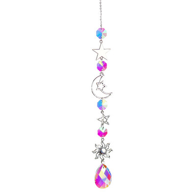 Crystal Wind Chimes Sun Catchers Κρεμαστό Κρεμαστό Φωτιστικό που πιάνει κόσμημα Ανεμοσκόπηση για τον κήπο του σπιτιού Διακόσμηση κήπου γάμου