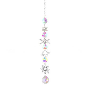 Crystal Wind Chimes Sun Catchers Κρεμαστό Κρεμαστό Φωτιστικό που πιάνει κόσμημα Ανεμοσκόπηση για τον κήπο του σπιτιού Διακόσμηση κήπου γάμου