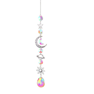 Crystal Wind Chimes Sun Catchers Κρεμαστό Κρεμαστό Φωτιστικό που πιάνει κόσμημα Ανεμοσκόπηση για τον κήπο του σπιτιού Διακόσμηση κήπου γάμου