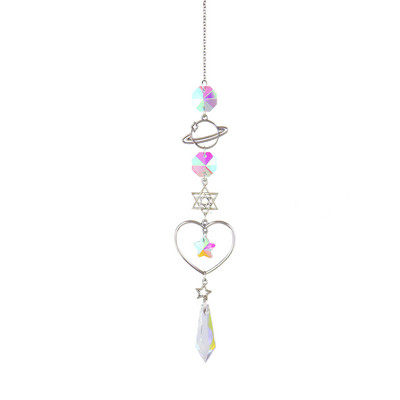 Crystal Wind Chimes Sun Catchers Κρεμαστό Κρεμαστό Φωτιστικό που πιάνει κόσμημα Ανεμοσκόπηση για τον κήπο του σπιτιού Διακόσμηση κήπου γάμου