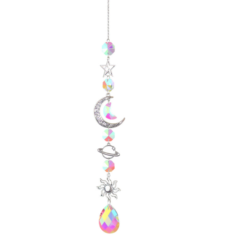 Crystal Wind Chimes Sun Catchers Κρεμαστό Κρεμαστό Φωτιστικό που πιάνει κόσμημα Ανεμοσκόπηση για τον κήπο του σπιτιού Διακόσμηση κήπου γάμου