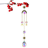 Kuusõrmus vikerkaare kristallist rippprisma ripatsiga ehisripats Kodu autokaunistus kristallist tuulekella ripats Aiakaunistus