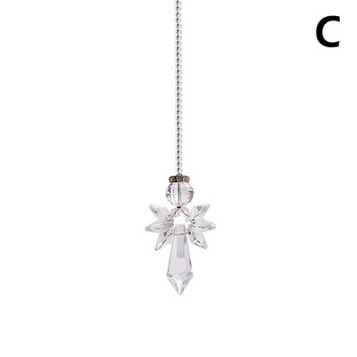 Catcher Crystals Stiklo prizmė Vaivorykštė Catcher Namo apdaila Sodo kabantis terasa Sodo dekoras Ornamentas Langas D Z3i3