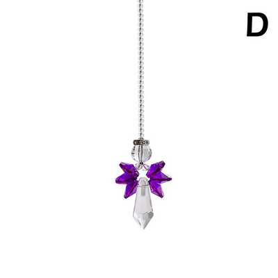 Catcher Crystals Stiklo prizmė Vaivorykštė Catcher Namo apdaila Sodo kabantis terasa Sodo dekoras Ornamentas Langas D Z3i3