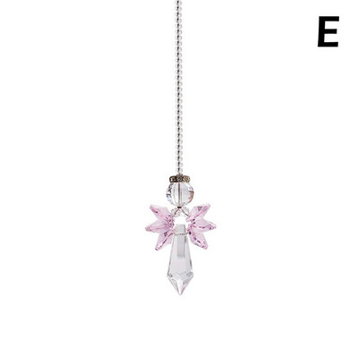 Catcher Crystals Stiklo prizmė Vaivorykštė Catcher Namo apdaila Sodo kabantis terasa Sodo dekoras Ornamentas Langas D Z3i3