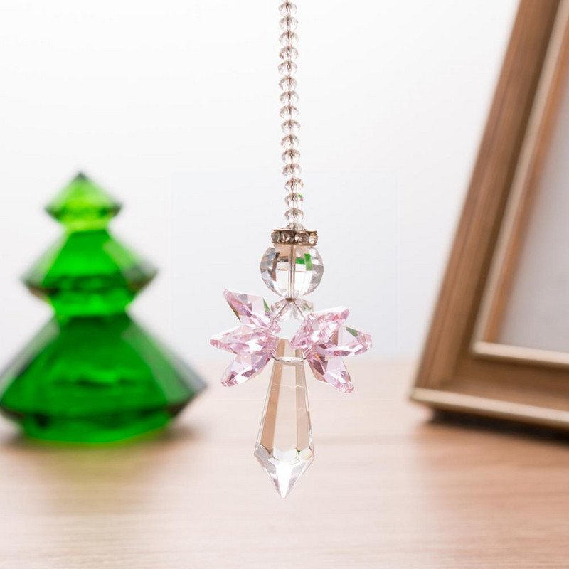 Catcher Crystals Stiklo prizmė Vaivorykštė Catcher Namo apdaila Sodo kabantis terasa Sodo dekoras Ornamentas Langas D Z3i3