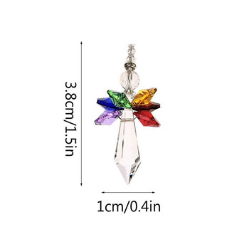 Crystal Light Catcher Prism Snowflake Rainbow Maker για Στολίδι Κρεμαστό Παράθυρο Κήπου Διακόσμηση Σπιτιού Sun Drop Χριστουγεννιάτικη διακόσμηση