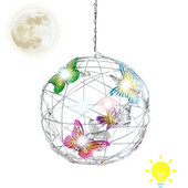 Butterfly Solar Garden Lights Solar Stake Lights with Butterflies Decor Αδιάβροχο φως για Walkway Lawn Yard Atio Verch