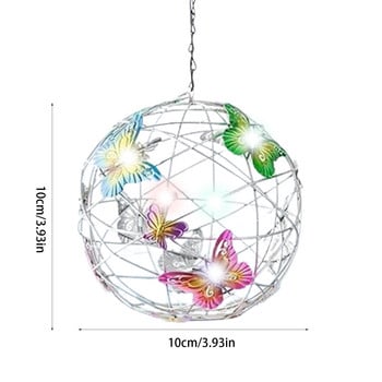 Пеперуда Соларни градински светлини Соларни колове Светлини с пеперуди Декор Водоустойчива светлина за пешеходна тревна площ Двор Вътрешен двор Веранда