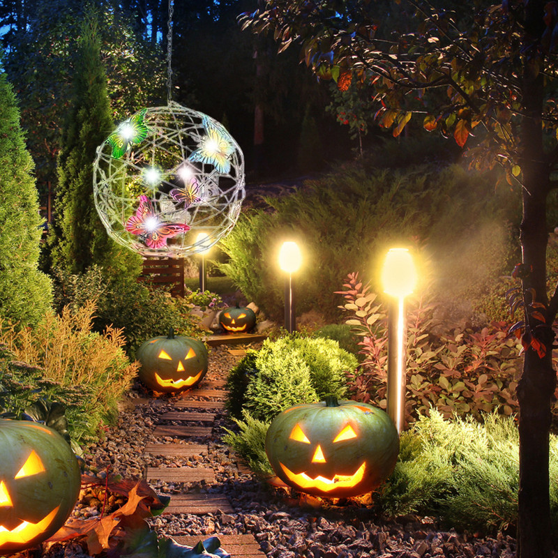 Butterfly Solar Garden Lights Solar Stake Lights with Butterflies Decor Αδιάβροχο φως για Walkway Lawn Yard Atio Verch