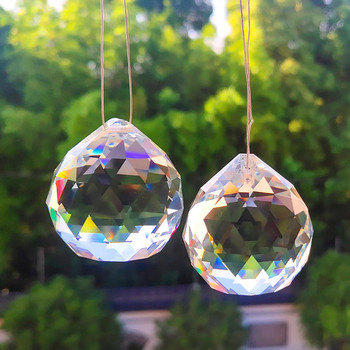 Suncatcher Prism, Κρεμαστά κρύσταλλα παραθύρων, Rainbow Light Catcher, Crystal Suncatcher, Καλοκαιρινό δώρο, Οκτάγωνα Χάντρες Διακόσμηση παραθύρων