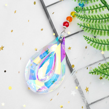 Χριστουγεννιάτικο Δέντρο Αστέρι της Βηθλεέμ Rainbow Spacer Glass Bead AB Έγχρωμη σταγόνες νερού Κρυστάλλινο Sun Catcher Αυλή Κρεμαστό ντεκόρ κήπου