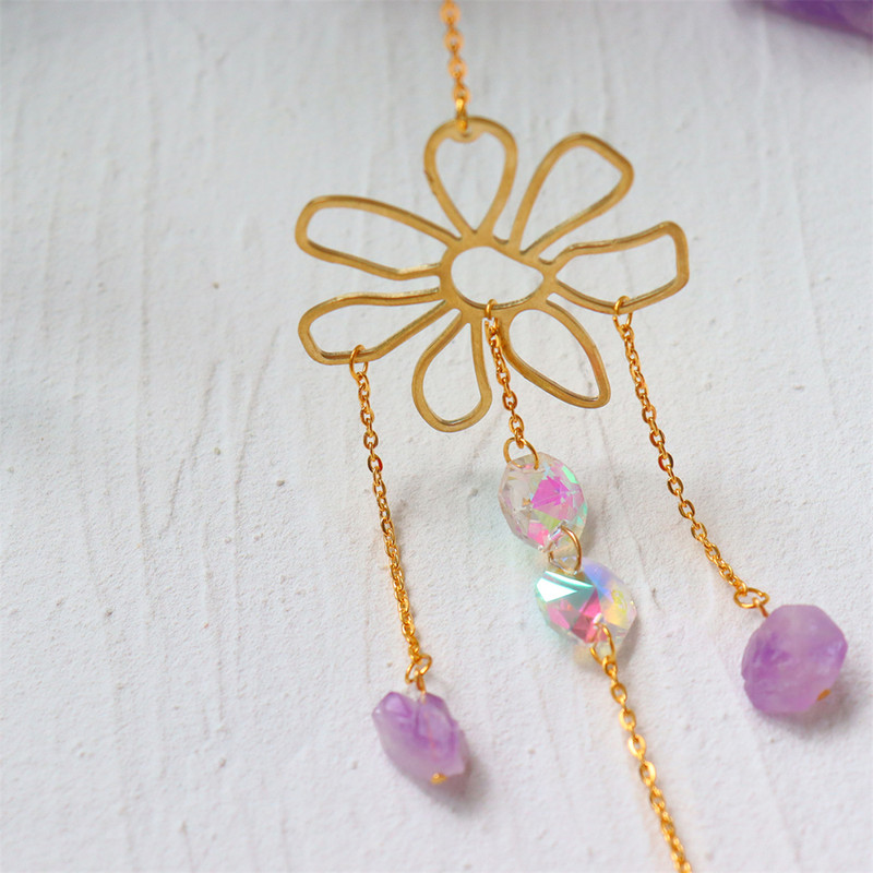 Crystal Päikese valguspüüdja Rippuv Rainbow Chaser Valgustus Aksessuaarid Aiaaknakardin Pulmakardin Kodu Autokaunistus Kingitus