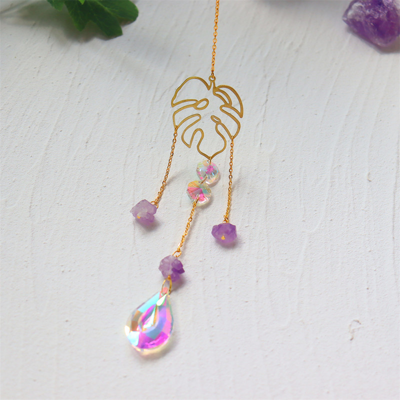 Crystal Päikese valguspüüdja Rippuv Rainbow Chaser Valgustus Aksessuaarid Aiaaknakardin Pulmakardin Kodu Autokaunistus Kingitus