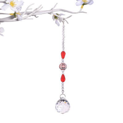 Kristalna fasetirana kugla Hvatač sunca Luster Prizme Privjesak Rainbow Maker Viseći dekor Privjesak Kućno vjenčanje Ukrasi za vrata i prozore