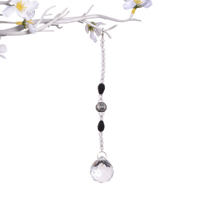 Kristalna fasetirana kugla Hvatač sunca Luster Prizme Privjesak Rainbow Maker Viseći dekor Privjesak Kućno vjenčanje Ukrasi za vrata i prozore