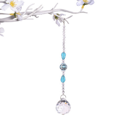 Kristalna fasetirana kugla Hvatač sunca Luster Prizme Privjesak Rainbow Maker Viseći dekor Privjesak Kućno vjenčanje Ukrasi za vrata i prozore