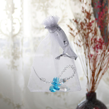 H&D Rainbow Guardian Angel Crystal Suncatcher για διακόσμηση σπιτιού/αυτοκίνητου & διακόσμηση βεράντας & κρεμαστά στολίδι από κρυστάλλινο γυαλί (Μπλε)