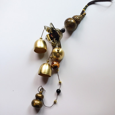 Bakreno zvono za vanjsko zvono, 1 kom. Metalno zvono za vjetar na otvorenom, starinski vrt, orijentalna pobjednička dekoracija, kineska sretna metalna zvona za vjetar