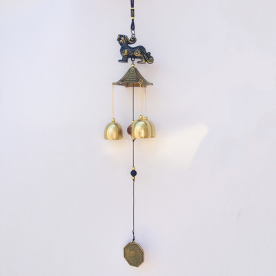 Bakreno zvono za vanjsko zvono, 1 kom. Metalno zvono za vjetar na otvorenom, starinski vrt, orijentalna pobjednička dekoracija, kineska sretna metalna zvona za vjetar