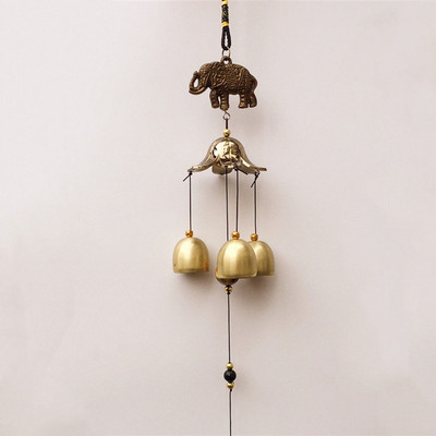 Bakreno zvono za vanjsko zvono, 1 kom. Metalno zvono za vjetar na otvorenom, starinski vrt, orijentalna pobjednička dekoracija, kineska sretna metalna zvona za vjetar