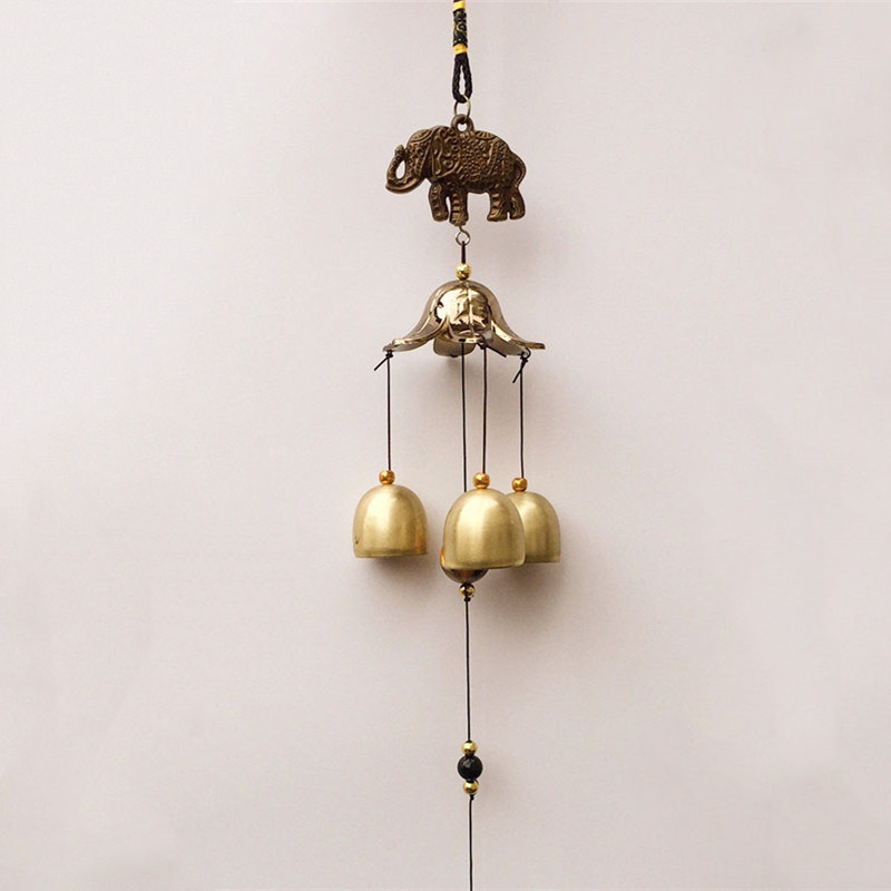 Bakreno zvono za vanjsko zvono, 1 kom. Metalno zvono za vjetar na otvorenom, starinski vrt, orijentalna pobjednička dekoracija, kineska sretna metalna zvona za vjetar