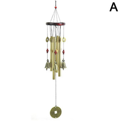 1 τεμ. Ανεμοδήγημα εξωτερικού χώρου Χάλκινο κουδούνι Αντίκα Ανεμοδήγημα Διακόσμηση Σπιτιού Κρεμαστή Πόρτα Κήπου P3C4