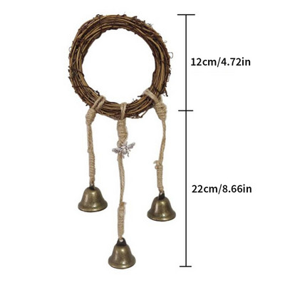 Witch Bells Προστασία για κρεμάστρα πόμολο πόρτας Wind Chimes Witchy Things Clear Negative Energy Witchcraft Wicca Supplies Διακόσμηση σπιτιού