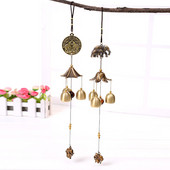 Αντίκα Wind Chime Χάλκινη αυλή Κήπος Διακόσμηση υπαίθριου καθιστικού Metal Wind Chimes Outdoor κινέζικα Oriental Lucky Metal Wind Bell