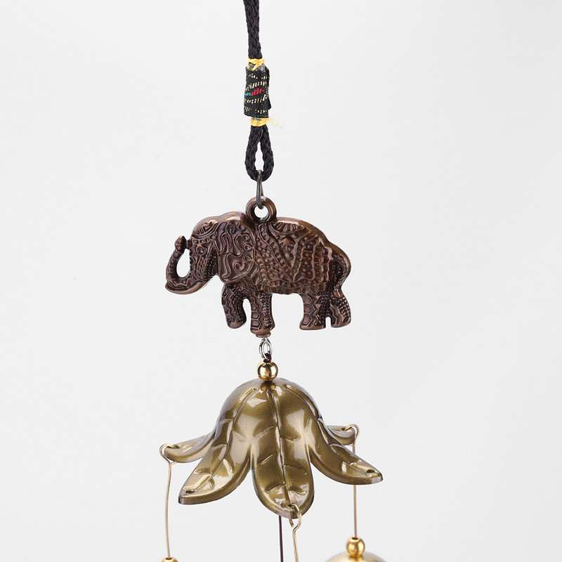 1 buc. clopoțel de vânt antic din cupru, grădină, decor de locuit în aer liber, clopoței de vânt în aer liber, chinezesc, oriental, norocos, decor metalic