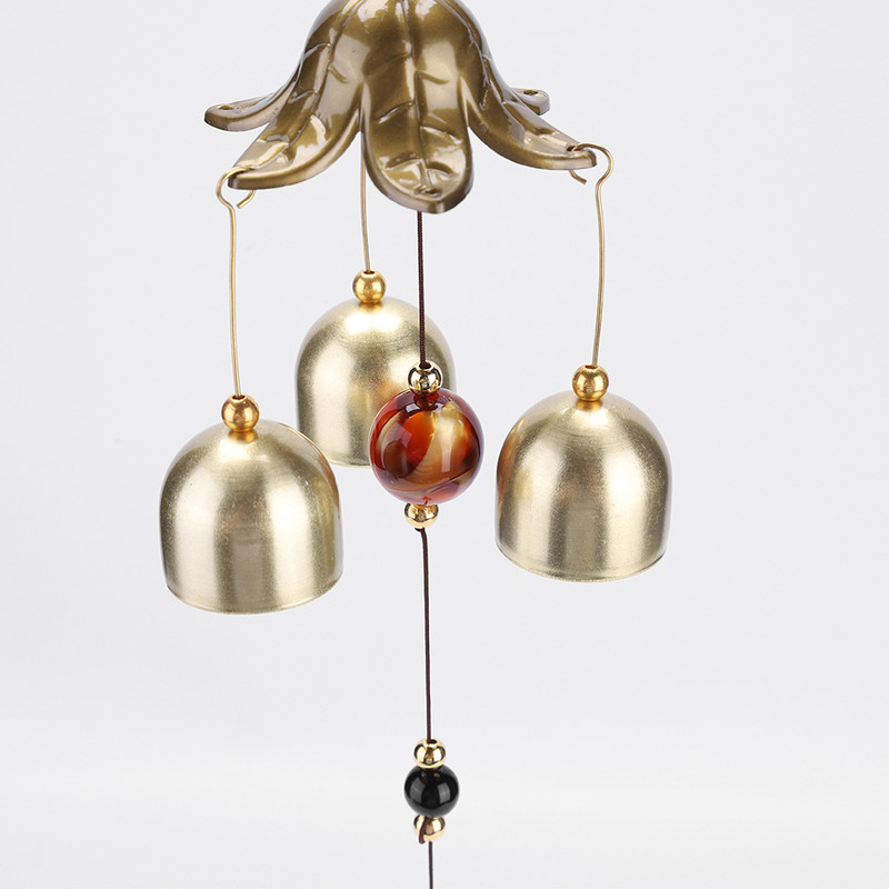 1 buc. clopoțel de vânt antic din cupru, grădină, decor de locuit în aer liber, clopoței de vânt în aer liber, chinezesc, oriental, norocos, decor metalic