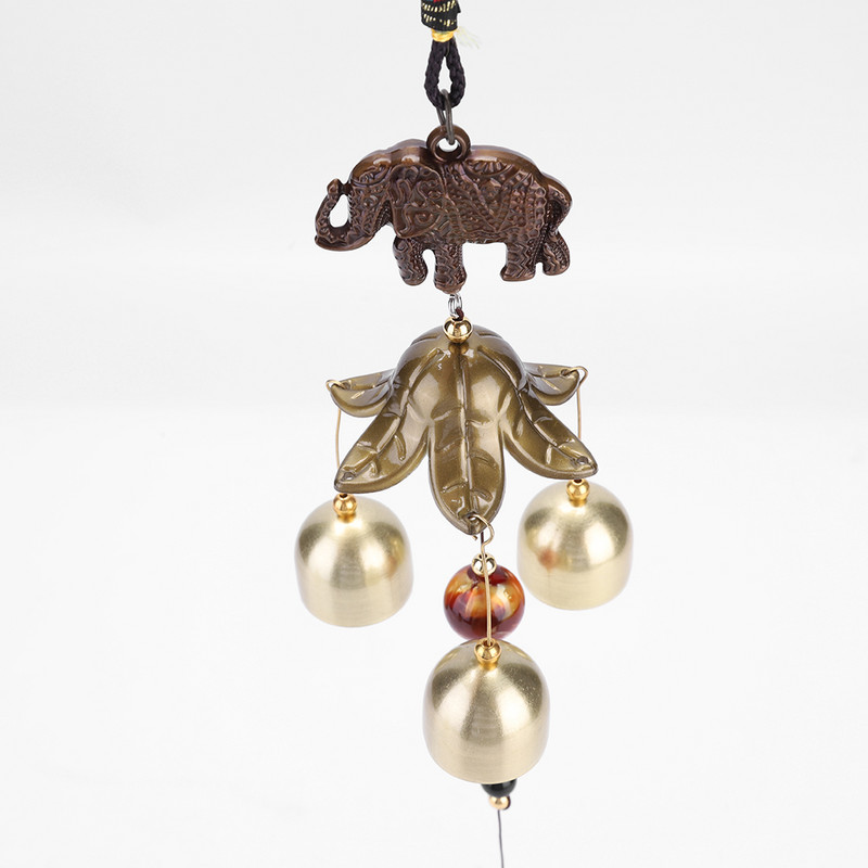 1 buc. clopoțel de vânt antic din cupru, grădină, decor de locuit în aer liber, clopoței de vânt în aer liber, chinezesc, oriental, norocos, decor metalic
