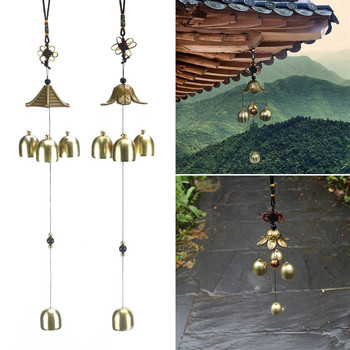 Ολοκαίνουργιο ανταλλακτικά Wind Chime 3 Bells Bagua Decor Feng Shui Garden Hanging Lucky Mascot για εξωτερικούς χώρους ανταλλακτικά