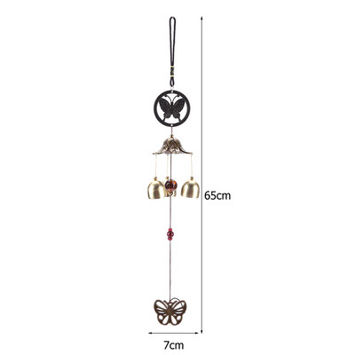 Antik szélcsengő réz kültéri udvar kert fém szélharangok harangok kínai keleti szerencsés fém akasztós díszek díszek