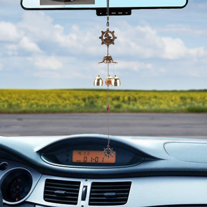 Antik szélcsengő réz kültéri udvar kert fém szélharangok harangok kínai keleti szerencsés fém akasztós díszek díszek