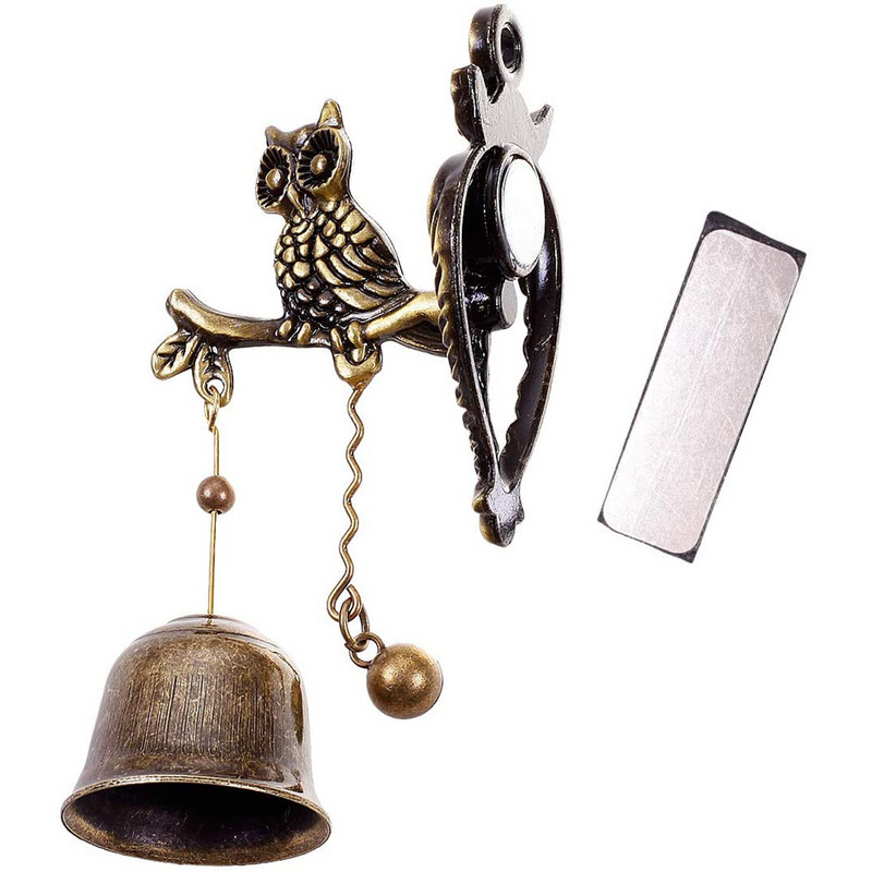 Falra szerelhető rusztikus ajtócsengő, faux sárgarézből készült, vízálló és kopásálló gyepcsengő tartozékok