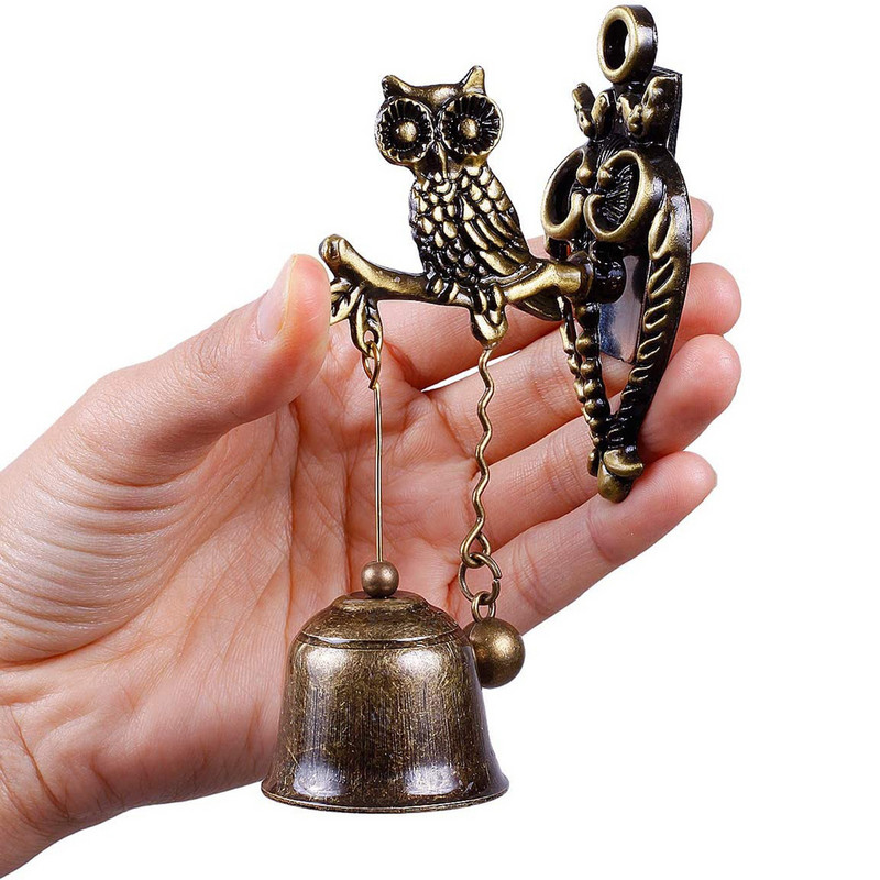 Falra szerelhető rusztikus ajtócsengő, faux sárgarézből készült, vízálló és kopásálló gyepcsengő tartozékok