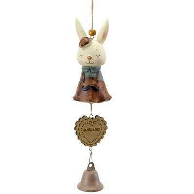Χαριτωμένο πασχαλινό δώρο λαγουδάκι Wind Chimes Χαριτωμένο κουνέλι Πασχαλινό στολίδι για τον κήπο του σπιτιού, πίσω αυλή, ιαπωνικό στιλ