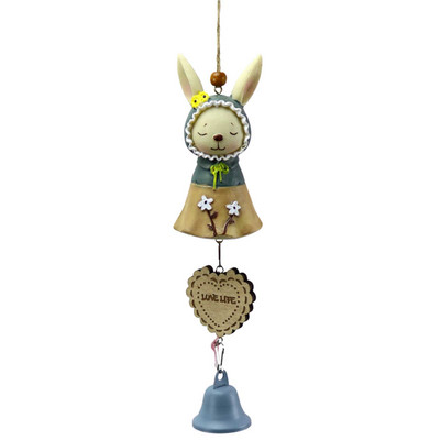 Χαριτωμένο πασχαλινό δώρο λαγουδάκι Wind Chimes Χαριτωμένο κουνέλι Πασχαλινό στολίδι για τον κήπο του σπιτιού, πίσω αυλή, ιαπωνικό στιλ
