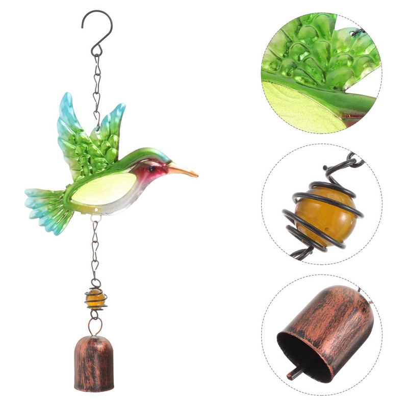 Lauko metalo dekoro vėjo varpelis sodo šventyklos varpas Balkono spyruoklė 29x14,7 cm amatai