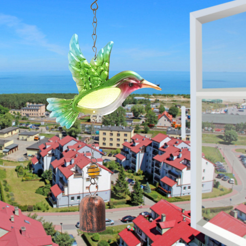 Lauko metalo dekoro vėjo varpelis sodo šventyklos varpas Balkono spyruoklė 29x14,7 cm amatai