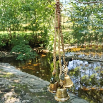 Blessing Bells 3PCS/SET Уникални Wind Chimes Висулки Амулет Evil Spirit Witch Wind Chimes Home Wind Chimes Witchcraft