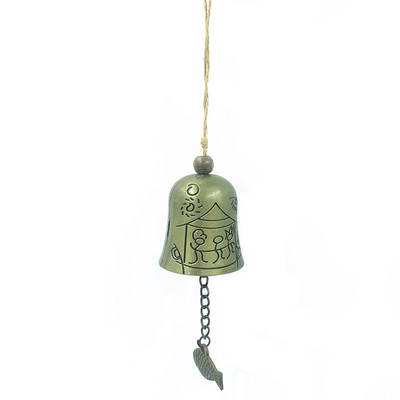 Vintage Carve Wind Chimes Bell Χάλκινο Διακόσμηση αυλής Κήπος Ανεμοδάμπανο Κρεμαστό Υπαίθριο Διακοσμητικό Ναού Σπιτιού