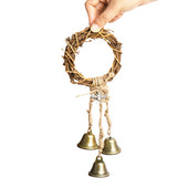 Witch Bells Διακόσμηση Σπιτιού Αμπέλου και Μεταλλική Προστασία Μάγισσας Κουδούνια Μάγισσας για Προστασία Σπιτιού Χειροποίητη Διακόσμηση Wiitchy For Attracts