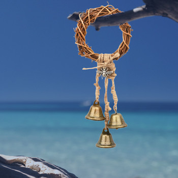 Witch Bells Διακόσμηση Σπιτιού Αμπέλου και Μεταλλική Προστασία Μάγισσας Κουδούνια Μάγισσας για Προστασία Σπιτιού Χειροποίητη Διακόσμηση Wiitchy For Attracts