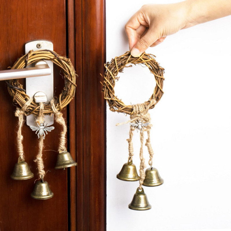 Witch Bells Διακόσμηση Σπιτιού Αμπέλου και Μεταλλική Προστασία Μάγισσας Κουδούνια Μάγισσας για Προστασία Σπιτιού Χειροποίητη Διακόσμηση Wiitchy For Attracts