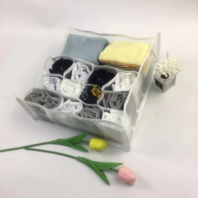 Fiókok Elválasztó dobozok Fehérnemű Ruha Rendszerező Fiók Nylon Elválasztó Szekrény Rendszerező Összecsukható Nyakkendők Zokni Rövidnadrág Szervező