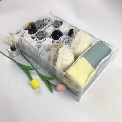 Fiókok Elválasztó dobozok Fehérnemű Ruha Rendszerező Fiók Nylon Elválasztó Szekrény Rendszerező Összecsukható Nyakkendők Zokni Rövidnadrág Szervező